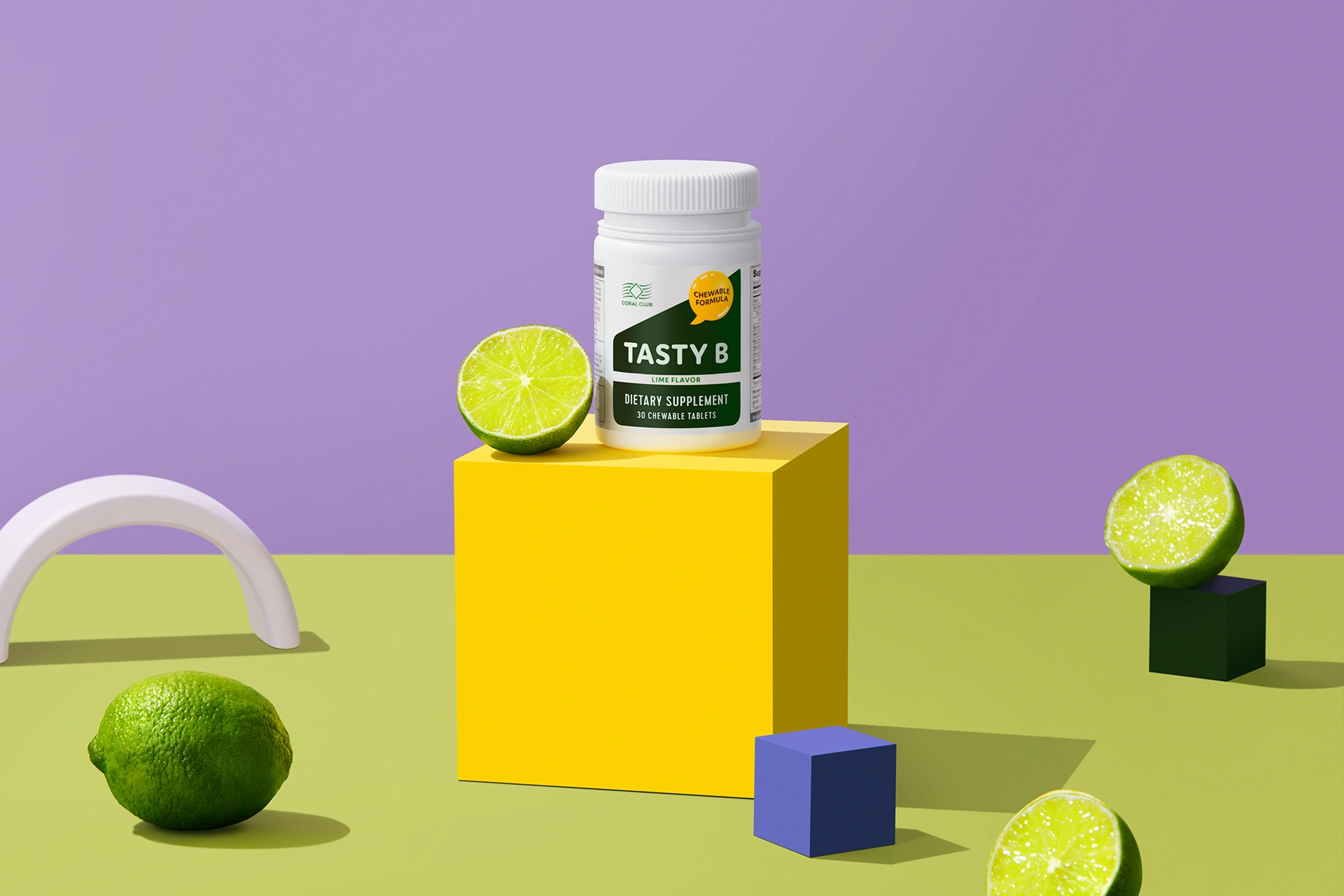 Tasty B laimimaitselised närimistabletid