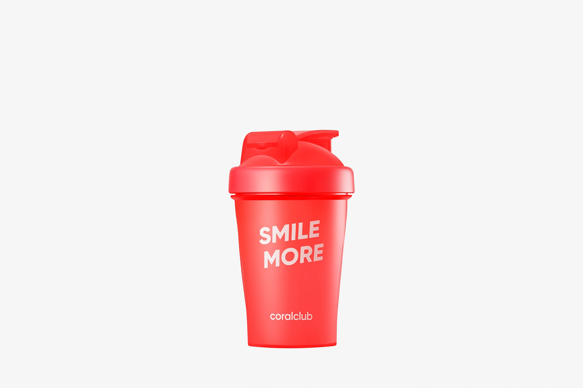 Shaker 400ml Coral Club Smile more punane